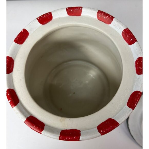 Vintage Ceramic Santa Cookie Jar With Lid - Picture 6 of 8